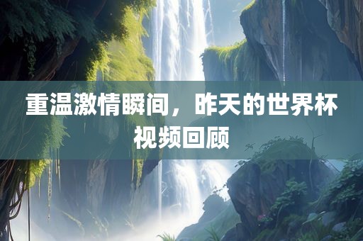 重温激情瞬间，昨天的世界杯视频回顾