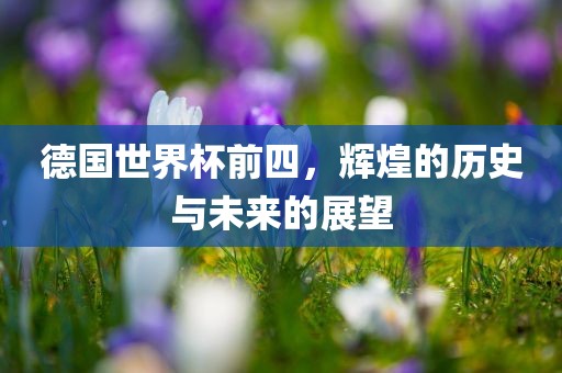 德国世界杯前四，辉煌的历史与未来的展望