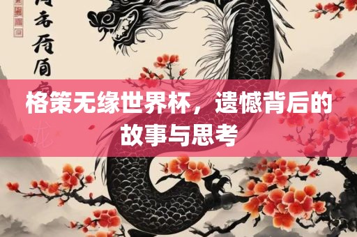 格策无缘世界杯，遗憾背后的故事与思考漯河市盈旭机械设备有限公司