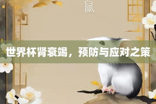 世界杯肾衰竭，预防与应对之策漯河市盈旭机械设备有限公司
