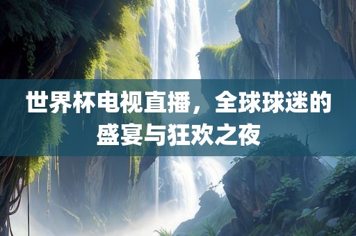 世界杯电视直播，全球球迷的盛宴与狂欢之夜漯河市盈旭机械设备有限公司