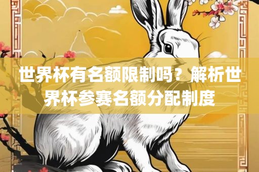 世界杯有名额限制吗？解析世界杯参赛名额分配制度漯河市盈旭机械设备有限公司