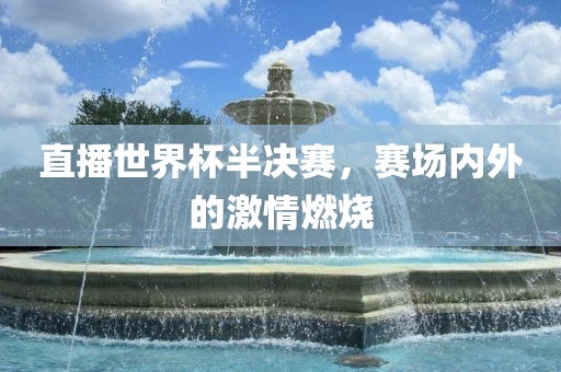 直播世界杯半决赛，赛场内外的激情燃烧