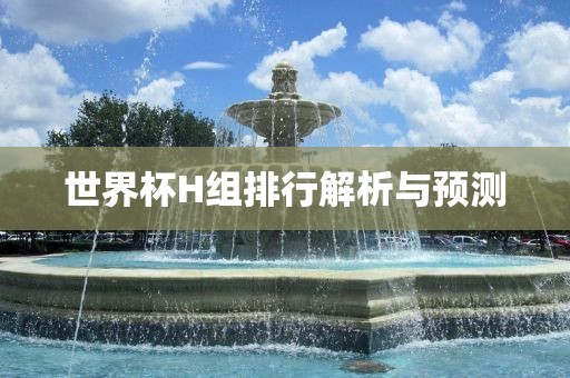 世界杯H组排行解析与预测