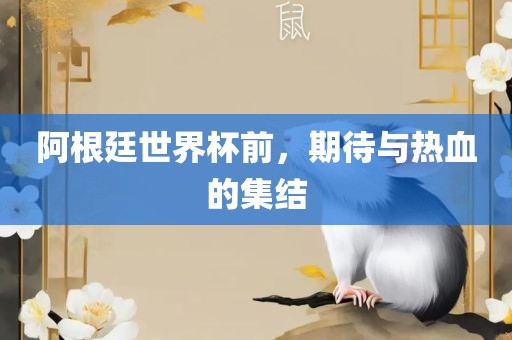 阿根廷世界杯前，期待与热血的集结漯河市盈旭机械设备有限公司