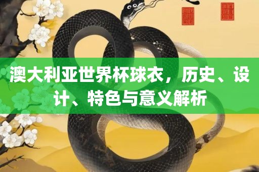 澳大利亚世界杯球衣，历史、设计、特色与意义解析漯河市盈旭机械设备有限公司