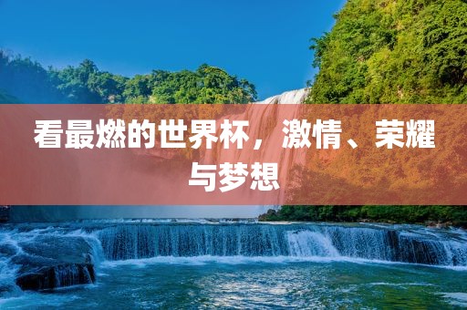 看最燃的世界杯，激情、荣耀与梦想