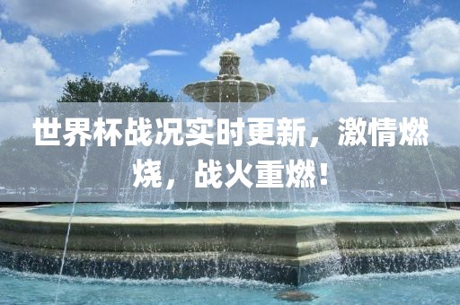 世界杯战况实时更新，激情燃烧，战火重燃！漯河市盈旭机械设备有限公司