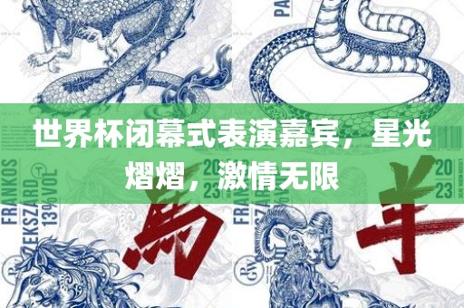 世界杯闭幕式表演嘉宾，星光漯河市盈旭机械设备有限公司熠熠，激情无限