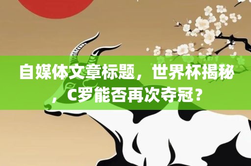 自媒体文章标题，世界杯揭秘，C罗能否再次夺冠？