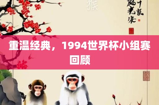 重温经典，1994世界杯小组赛回顾
