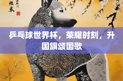 乒乓球世界杯，荣耀时刻，升国旗颂国歌