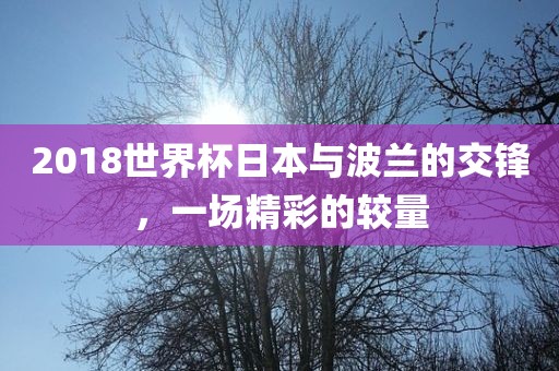 2018世界杯日本与波兰的交锋，一场精彩的较量