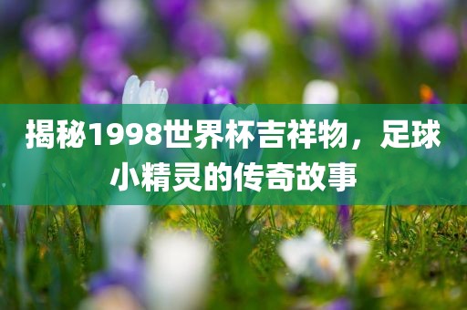 揭秘1998世界杯吉祥物，足球小精灵的传奇故事