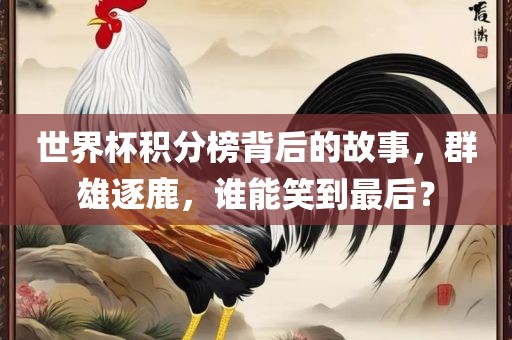 世界杯积分榜背后的故事，群雄逐鹿，谁能笑到最后？