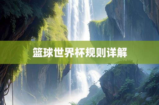 篮球世界杯规则详解