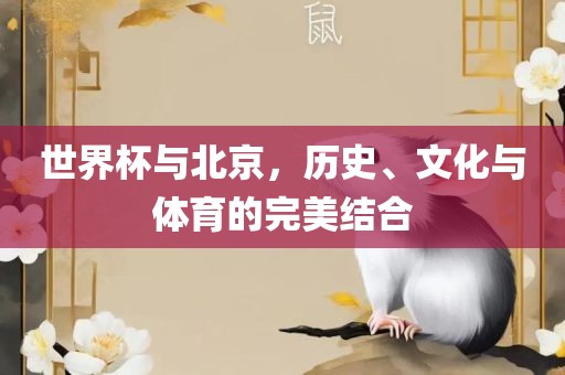 世界杯与北京，历史、文化与体育的完美结合