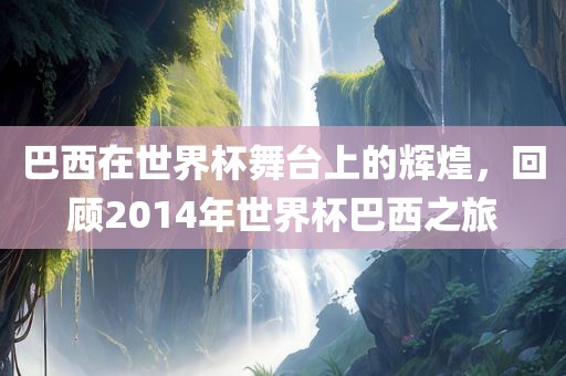 巴西在世界杯舞台上的辉煌，回顾2014年世界杯巴西之旅