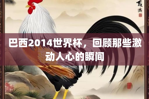 巴西2014世界杯，回顾那些激动人心的瞬间