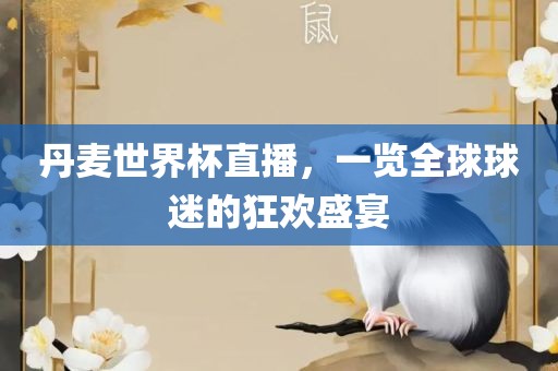 丹麦世界杯直播，一览全球球迷的狂欢盛宴