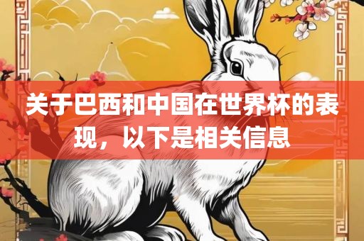 关于巴西和中国在世界杯的表现，以下是相关信息