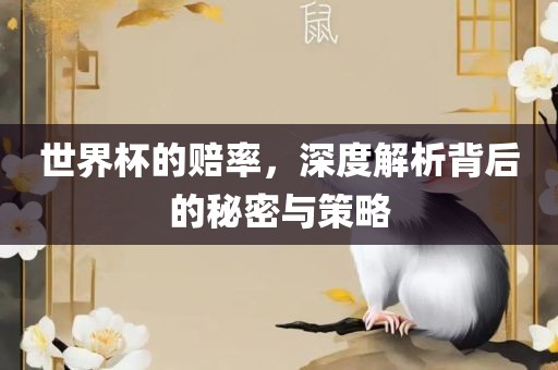 世界杯的赔率，深度解析背后的秘密与策略