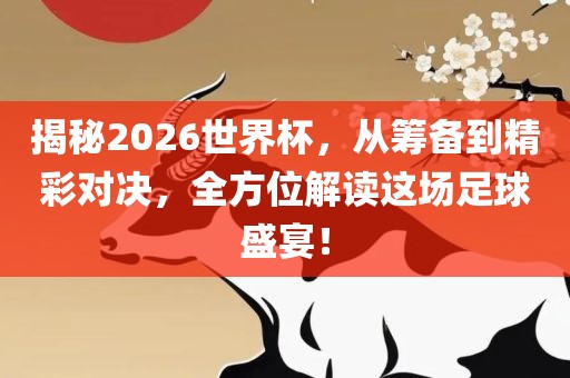揭秘2026世界杯，从筹备到精彩对决，全方位解读这场足球盛宴！