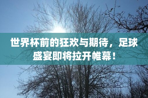 世界杯前的狂欢与期待，足球盛宴即将拉开帷幕！