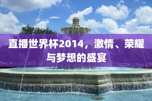 直播世界杯2014，激情、荣耀与梦想的盛宴
