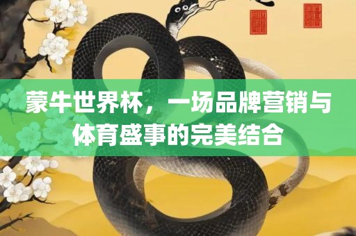 蒙牛世界杯，一场品牌营销与体育盛事的完美结合