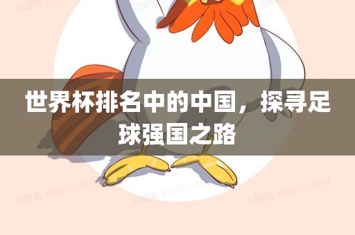 世界杯排名中的中国，探寻足球强国之路