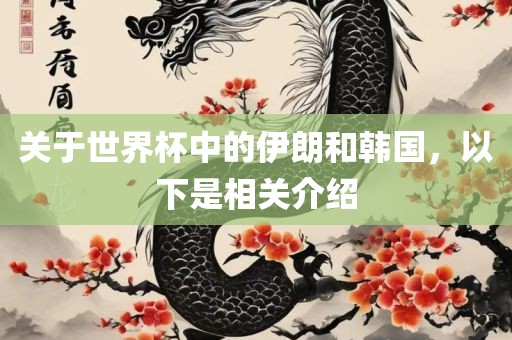 关于世界杯中的伊朗和韩国，以下是相关介绍