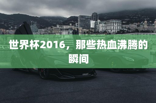 世界杯2016，那些热血沸腾的瞬间