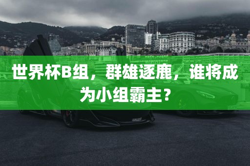 世界杯B组，群雄逐鹿，谁将成为小组霸主？
