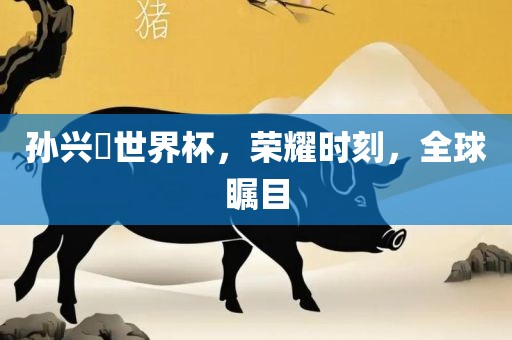 孙兴慜世界杯，荣耀时刻，全球瞩目漯河市盈旭机械设备有限公司