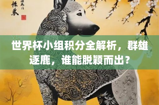 世界杯小组积分全解析，群雄逐鹿，谁能脱颖而出？