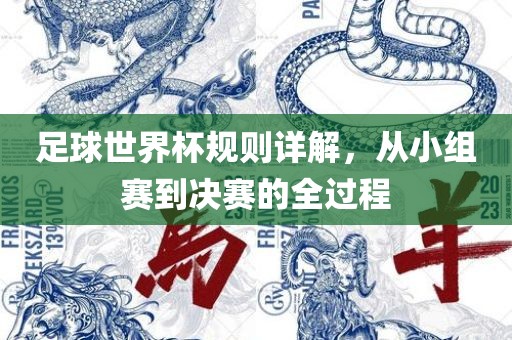 足球世界杯规则详解，从小组赛到决赛的全过程
