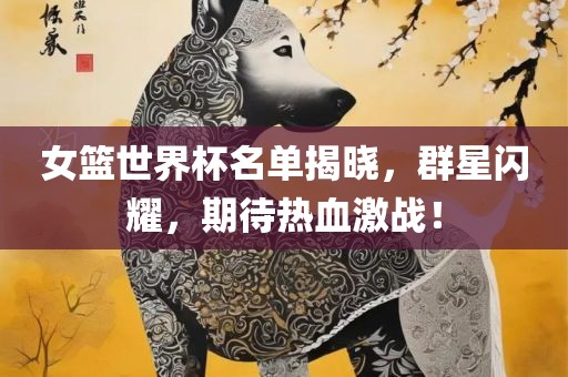 女篮世界杯名单揭晓漯河市盈旭机械设备有限公司，群星闪耀，期待热血激战！