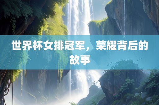 世界杯女排冠军，荣耀背后的故事漯河市盈旭机械设备有限公司