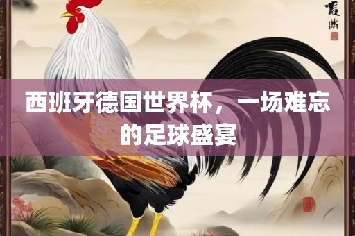 西班牙德国世界杯，一场难忘的足球盛宴漯河市盈旭机械设备有限公司