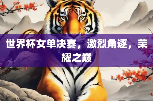 世界杯女单决赛，激烈漯河市盈旭机械设备有限公司角逐，荣耀之巅