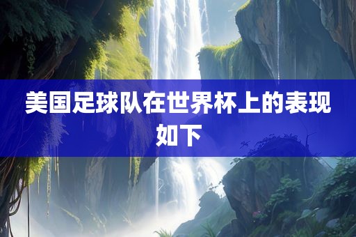 美国足球队在世界漯河市盈旭机械设备有限公司杯上的表现如下