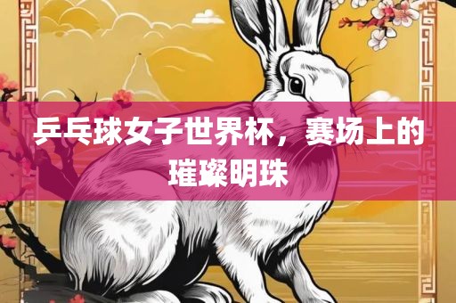 乒乓球女子世界杯，赛场上的璀璨明珠