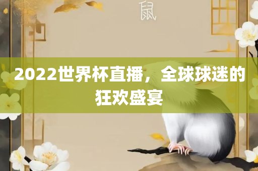 2022世界杯直播，全球球迷的狂欢盛宴漯河市盈旭机械设备有限公司