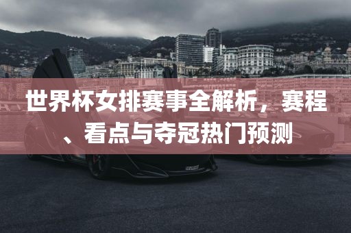 世界杯女排赛事全解析，赛程、看点与夺冠热门预测漯河市盈旭机械设备有限公司