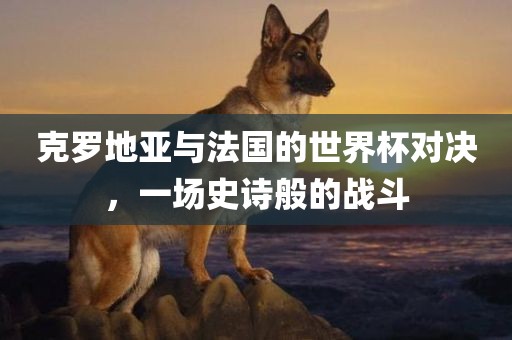 克罗地亚与法国的世界杯对决，一场史诗般的战斗漯河市盈旭机械设备有限公司