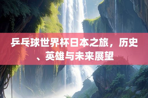乒乓球世界杯日本之旅，漯河市盈旭机械设备有限公司历史、英雄与未来展望