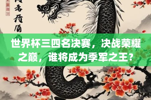 世界杯三四名决赛，决战荣耀之巅，谁将成为季军之王？漯河市盈旭机械设备有限公司
