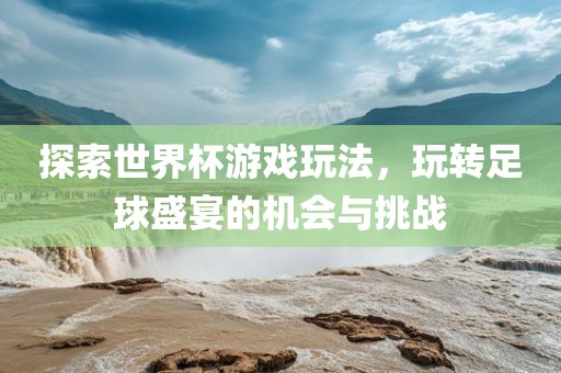 探索世界杯游戏玩法，玩转足球盛宴的机会与挑战漯河市盈旭机械设备有限公司