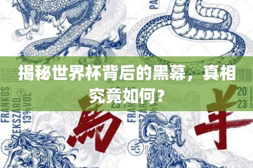 揭秘世界杯背后的黑幕，真相究竟如何？